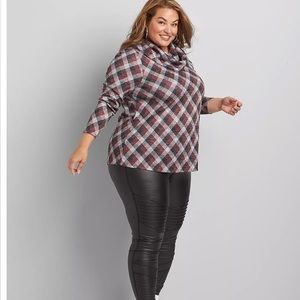 Lane Bryant Plaid Lightweight Sweater Size 22/24
